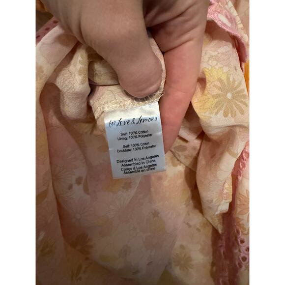 For Love And Lemons Claire Puff Sleeve Eyelet Mini Dress - Picture 5 of 5